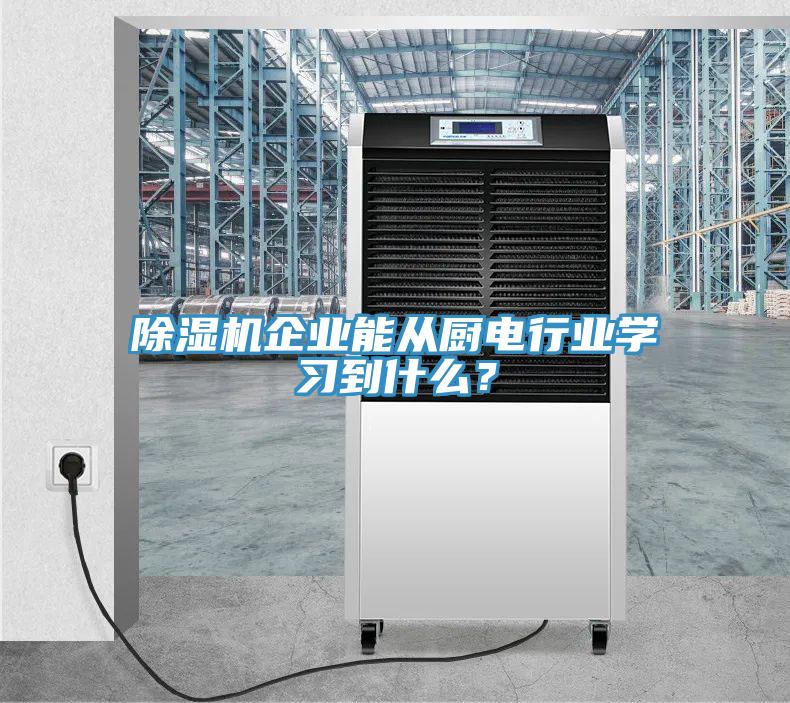 除濕機企業(yè)能從廚電行業(yè)學習到什么？