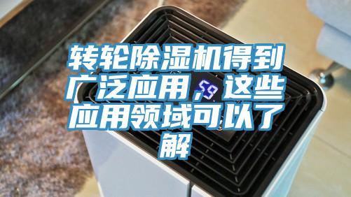 轉輪除濕機得到廣泛應用，這些應用領域可以了解