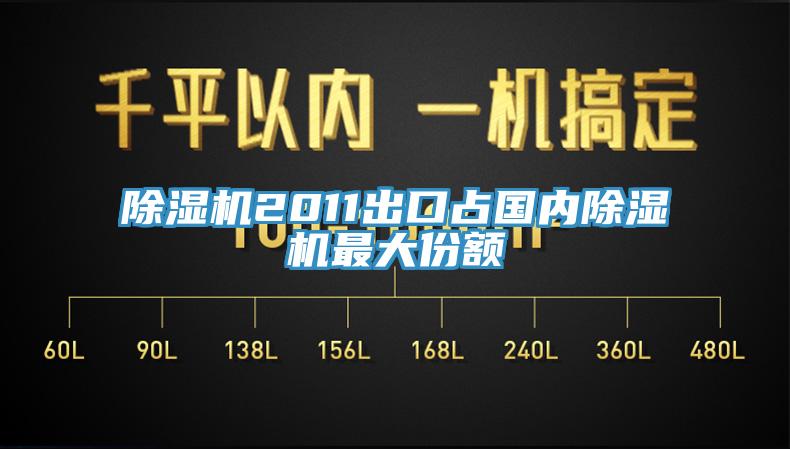 除濕機2011出口占國內(nèi)除濕機最大份額