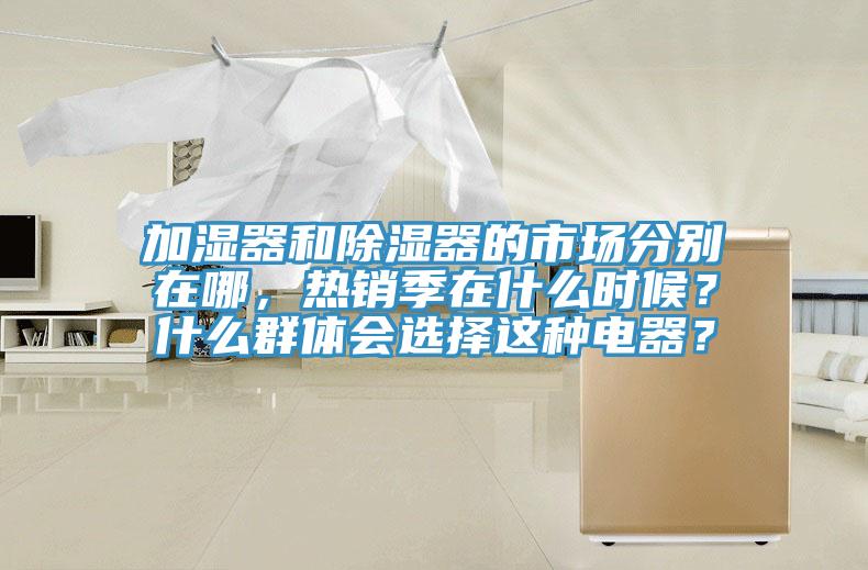 加濕器和除濕器的市場分別在哪，熱銷季在什么時候？什么群體會選擇這種電器？