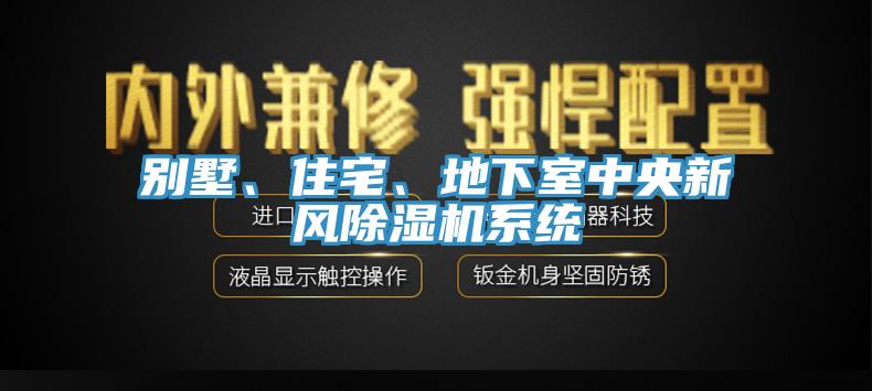 別墅、住宅、地下室中央新風除濕機系統(tǒng)