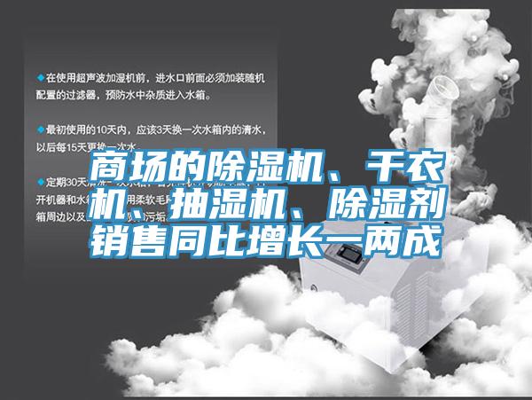 商場的除濕機、干衣機、抽濕機、除濕劑銷售同比增長一兩成