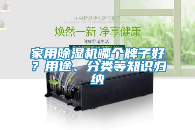 家用除濕機哪個牌子好？用途、分類等知識歸納