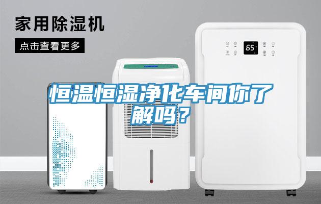 恒溫恒濕凈化車(chē)間你了解嗎？