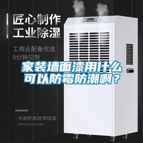 家裝墻面漆用什么可以防霉防潮啊？