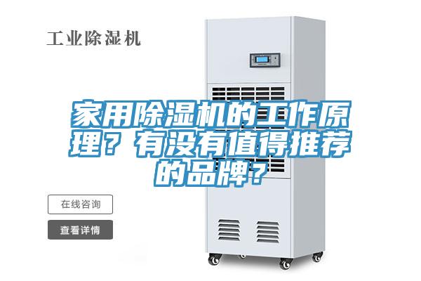 家用除濕機的工作原理？有沒有值得推薦的品牌？