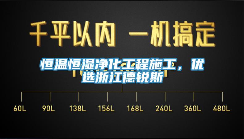 恒溫恒濕凈化工程施工，優(yōu)選浙江德銳斯