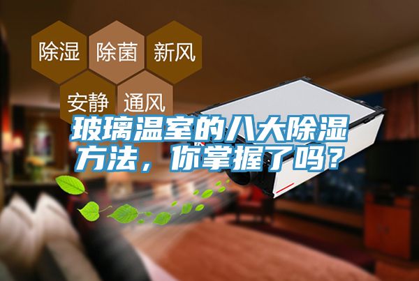 玻璃溫室的八大除濕方法，你掌握了嗎？