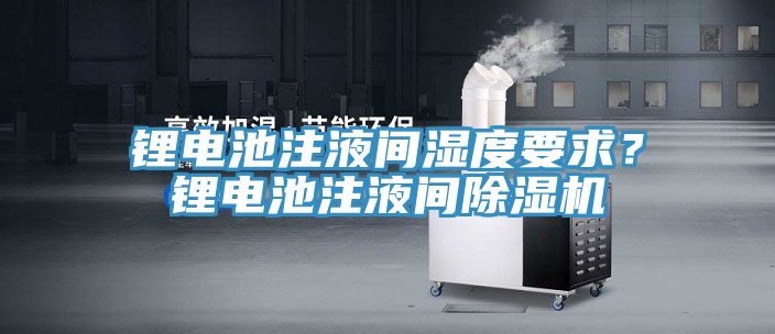 鋰電池注液間濕度要求？鋰電池注液間除濕機(jī)