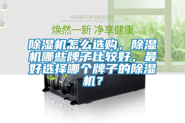 除濕機怎么選購，除濕機哪些牌子比較好，最好選擇哪個牌子的除濕機？